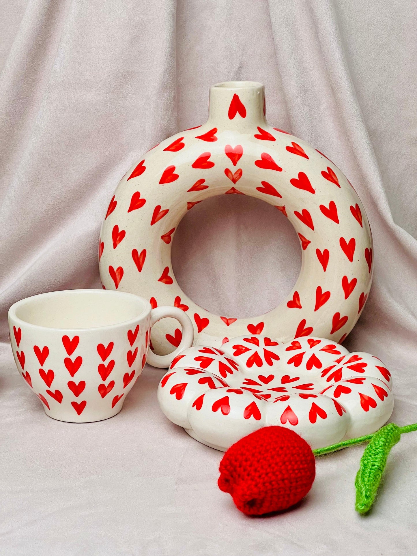 Dil Se Red Hearts Combo - cozykutumbhstore