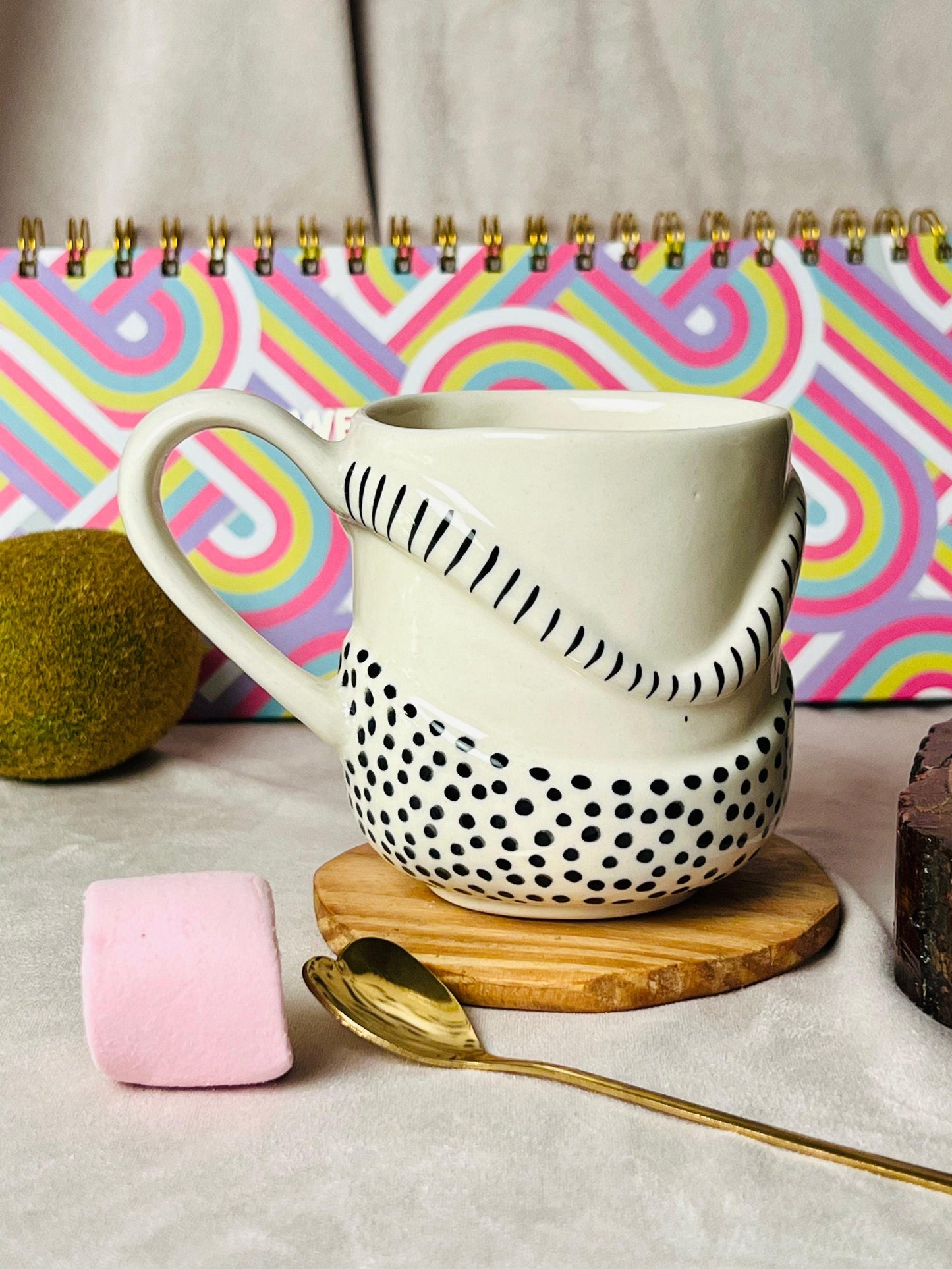 Dotted Cloud Mug - cozykutumbhstore