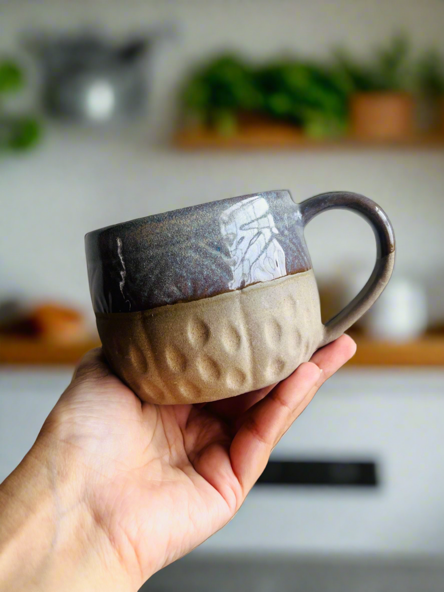 Simply Terra Mug- Grey Glaze - cozykutumbhstore