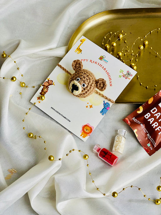 Teddy | Kids Fabric Rakhi