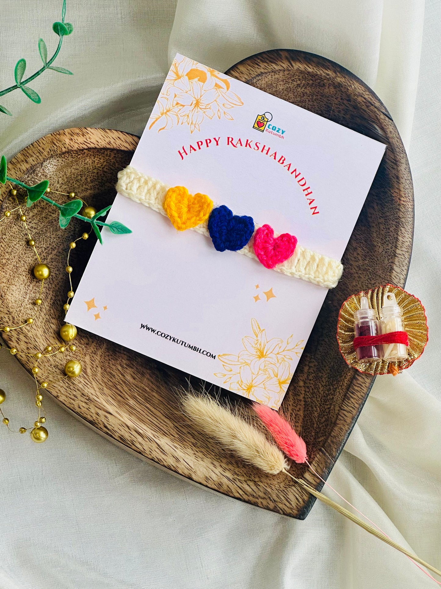 Handmade Crochet Rakhis - Multi Variants