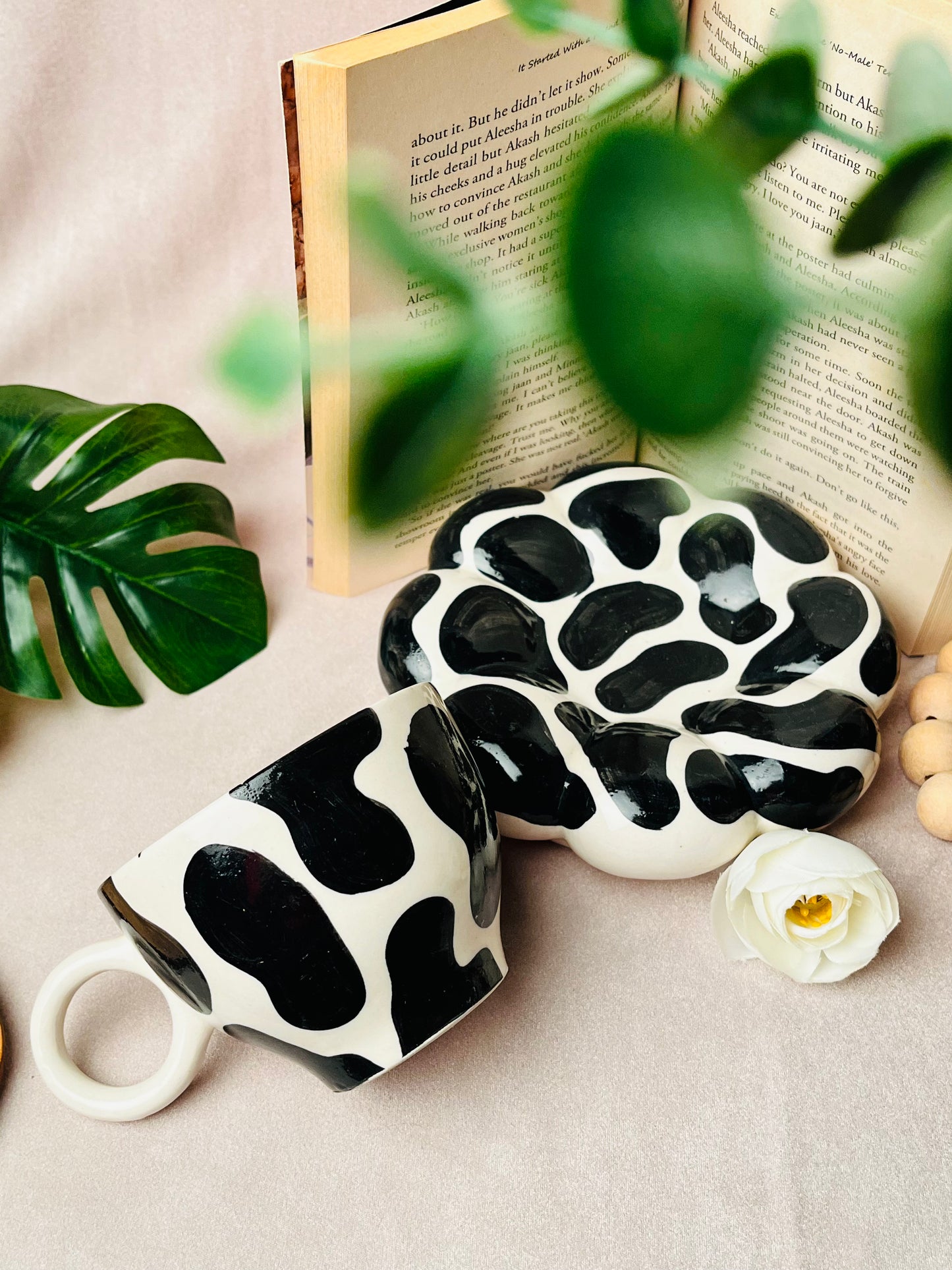 Dalmatian Bubble Cup & Saucer - cozykutumbhstore