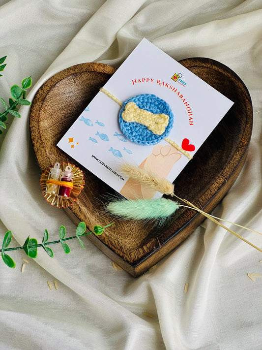Blue Bone | Pets Fabric Rakhi