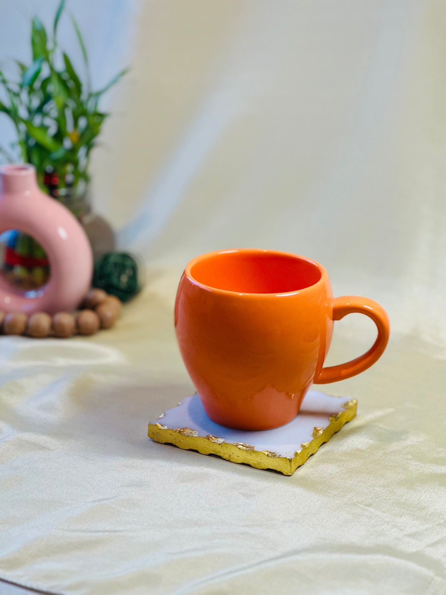 Poppy Orange Ceramic Mug