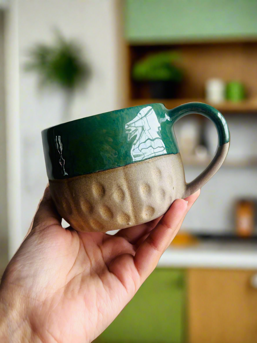 Simply Terra Mug- Green Glaze - cozykutumbhstore
