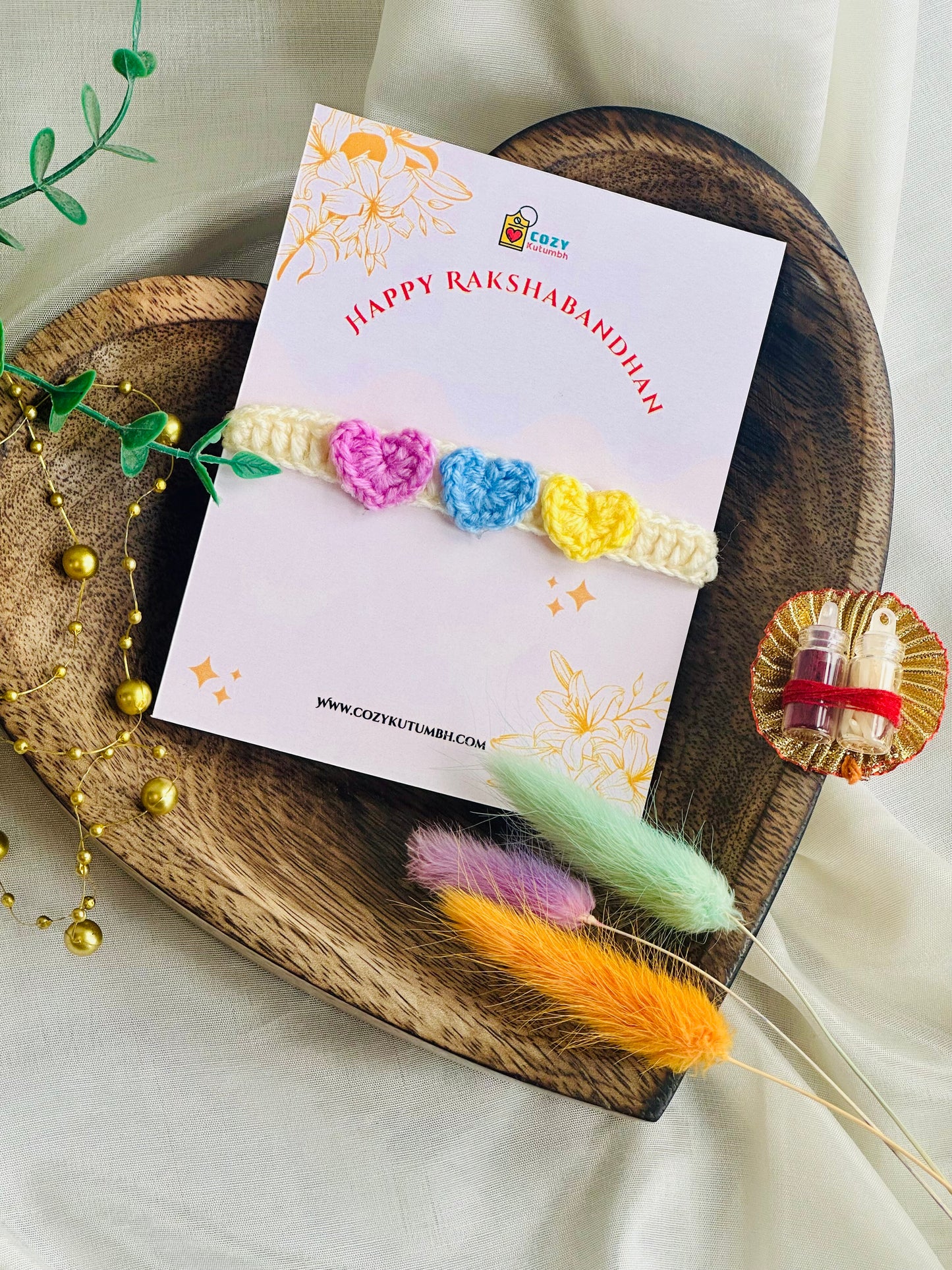 Handmade Crochet Rakhis - Multi Variants