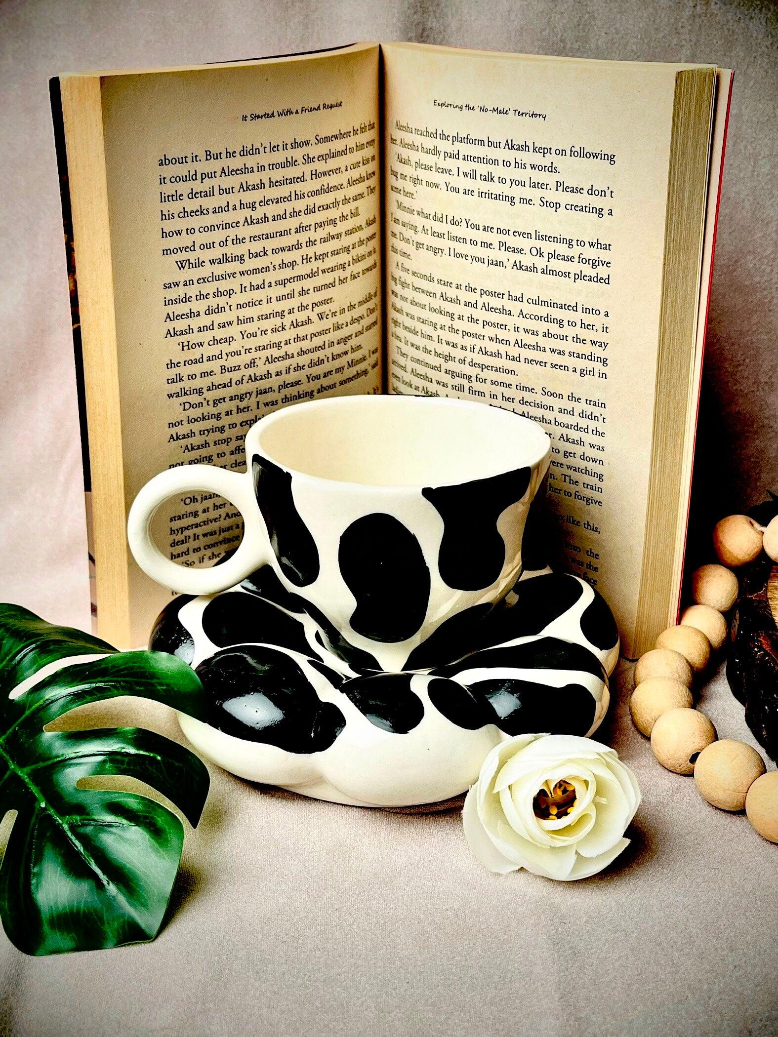 Dalmatian Bubble Cup & Saucer - cozykutumbhstore