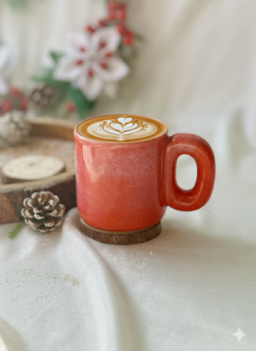 Whimsical Red Coffee Mug