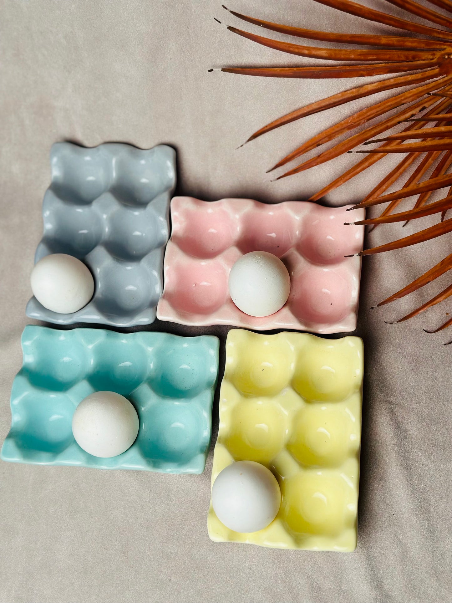Ceramic Egg Tray - cozykutumbhstore