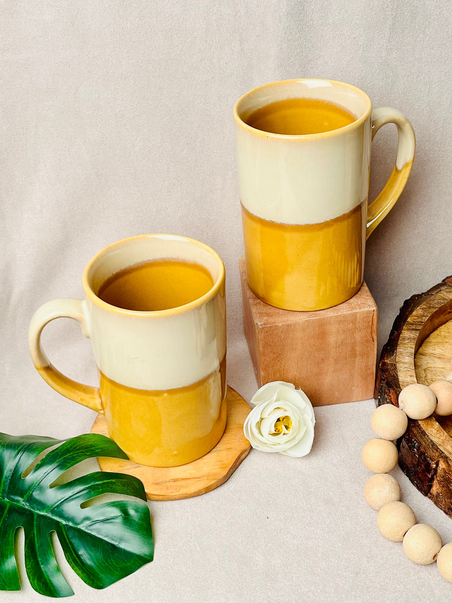 Rustic Elegance Milk Mugs - cozykutumbhstore