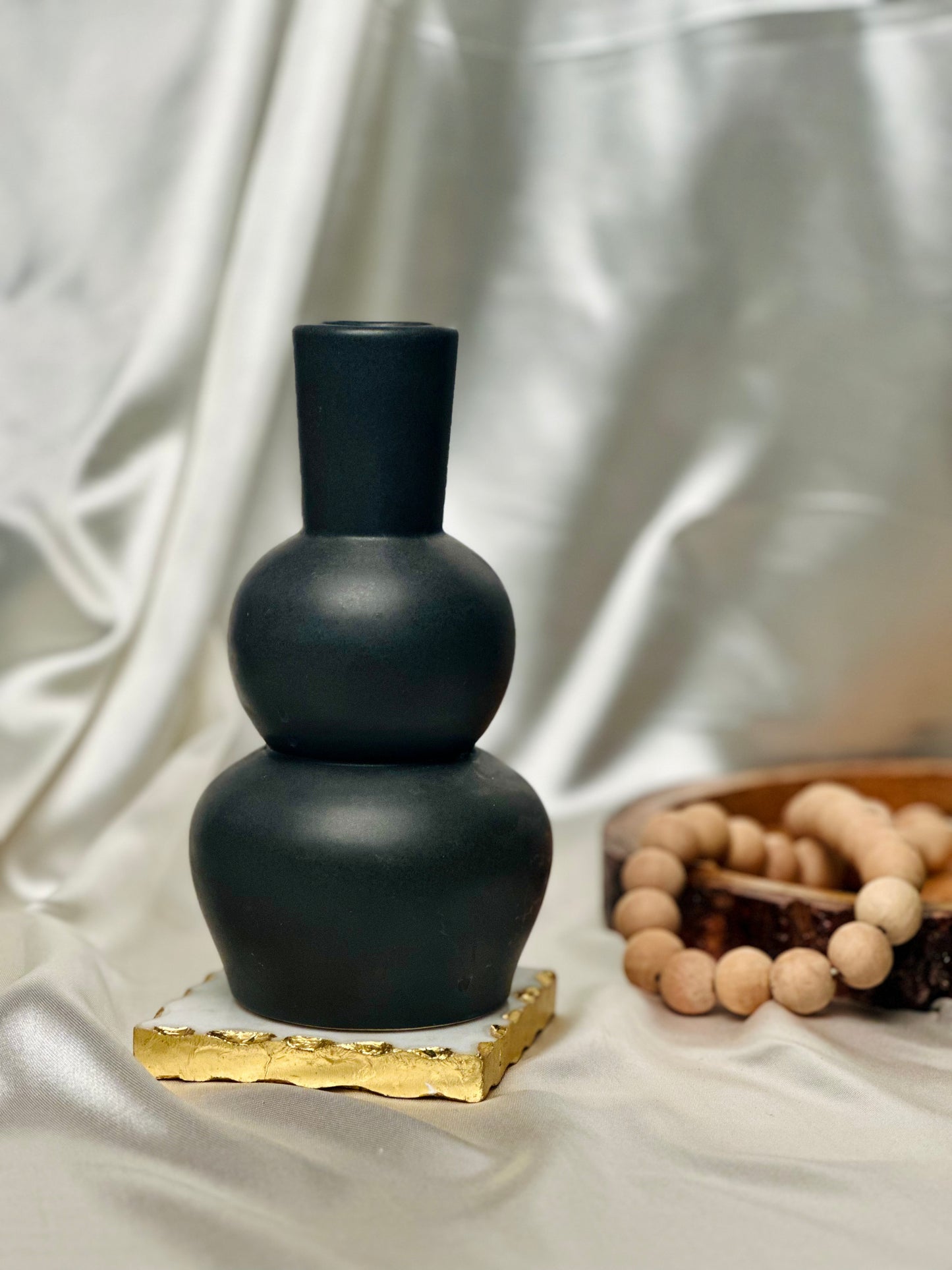 Black Balance Vase - cozykutumbhstore