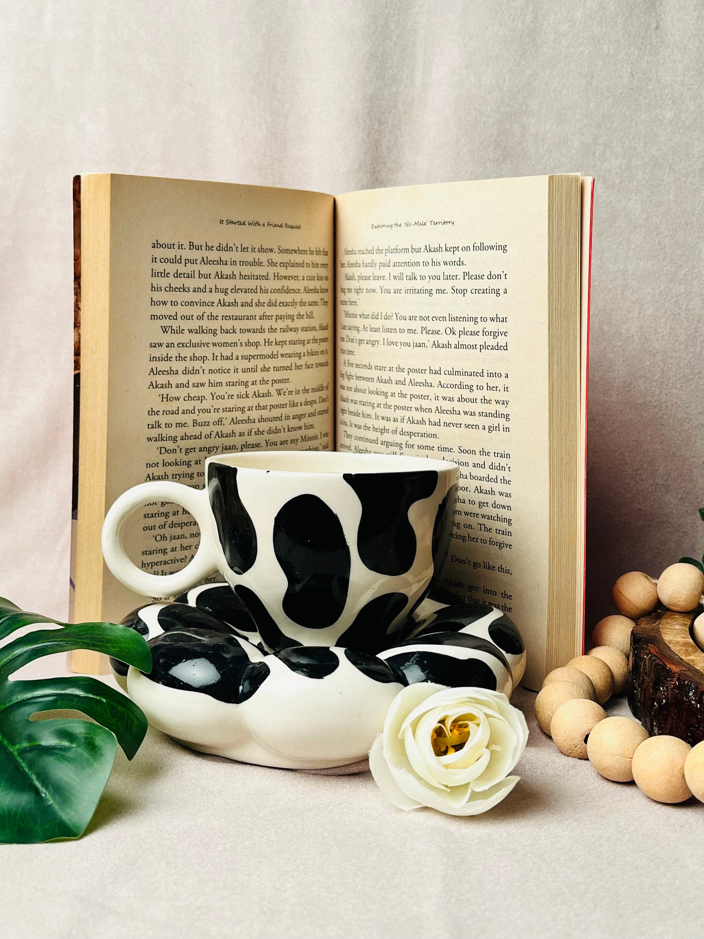 Dalmatian Bubble Cup & Saucer - cozykutumbhstore