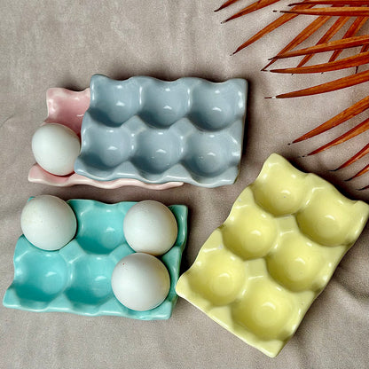 Ceramic Egg Tray - cozykutumbhstore