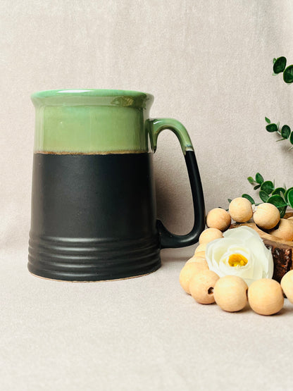 Studio Beer Mug-Black & Green - cozykutumbhstore