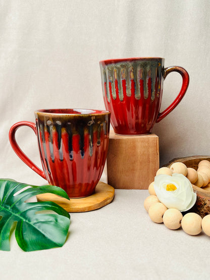 Elegant Red Happy Mug - cozykutumbhstore