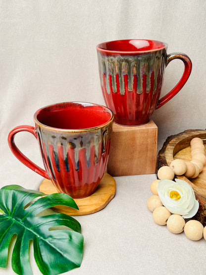 Elegant Red Happy Mug - cozykutumbhstore