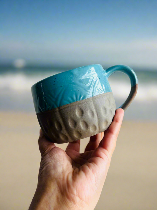 Simply Terra Mug- Blue Glaze - cozykutumbhstore