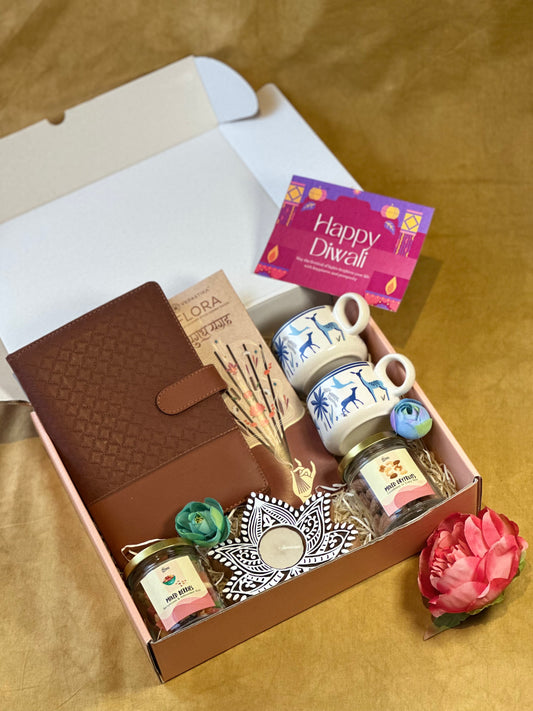 Mrigya- Diwali Hamper with Premium Diary and Tea Cups