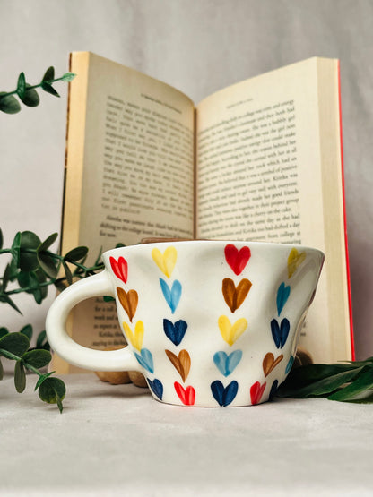 Dil Se Colourful Hearts Mug - cozykutumbhstore