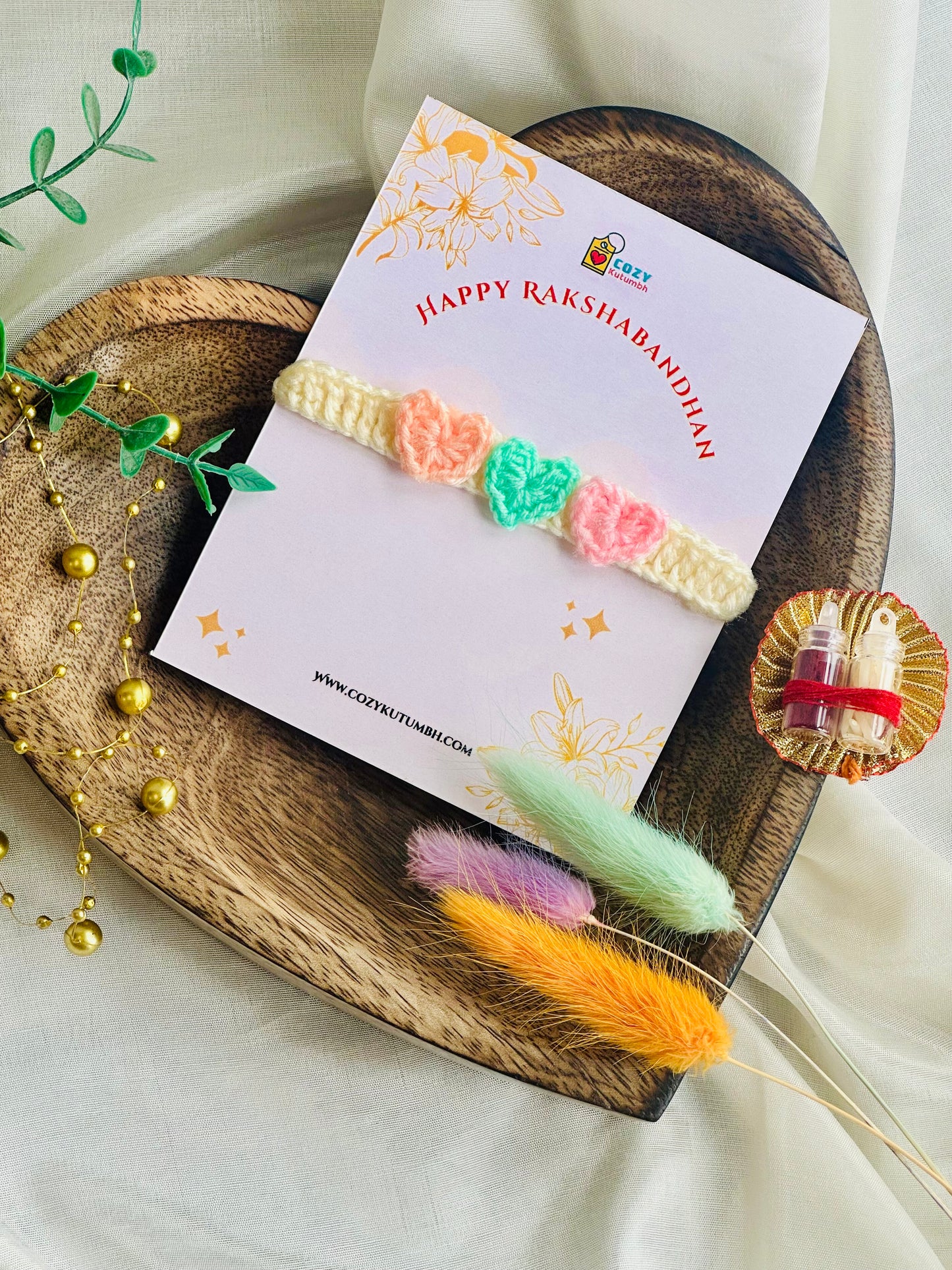 Handmade Crochet Rakhis - Multi Variants