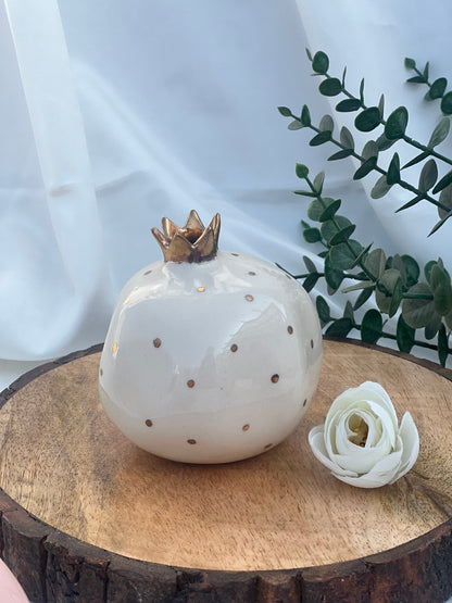 Ivory Pomegranate Bud Vase