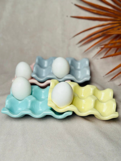 Ceramic Egg Tray - cozykutumbhstore