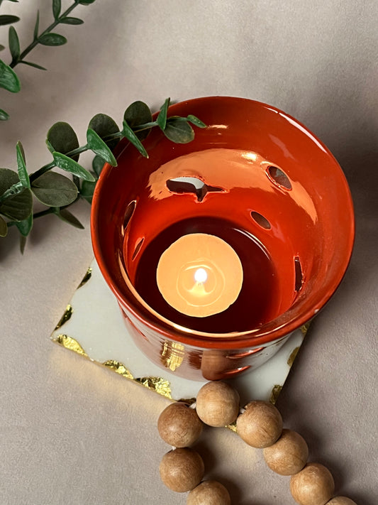 Orange Fish-y Tealight Holder - cozykutumbhstore