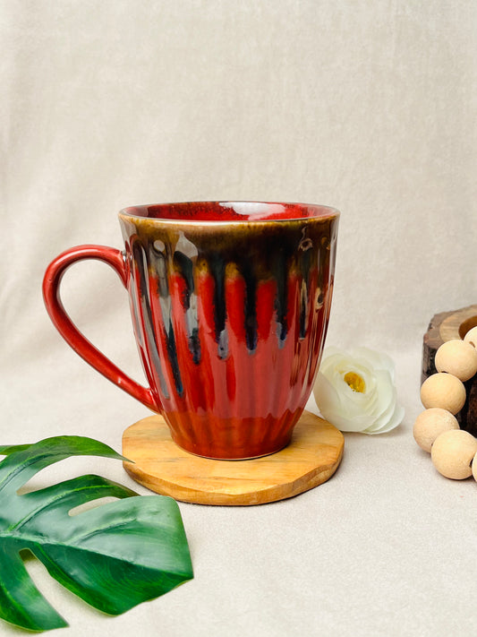 Elegant Red Happy Mug - cozykutumbhstore