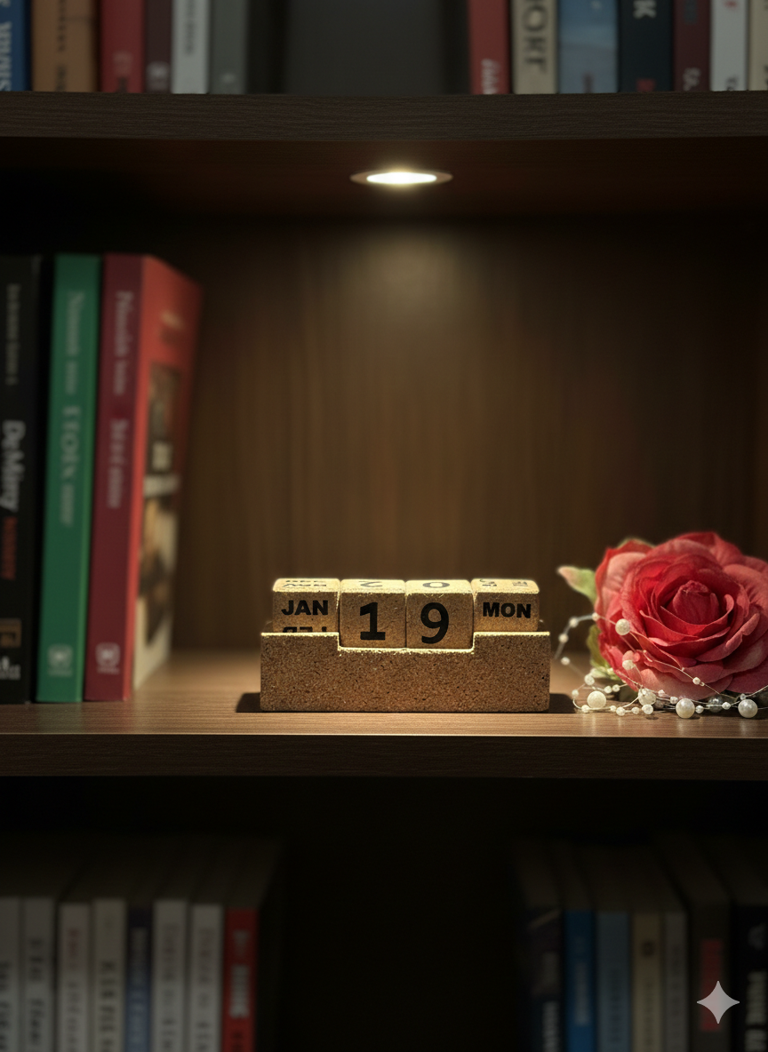 eco-friendly cork desk calendar for office and wfh workspace with branding option