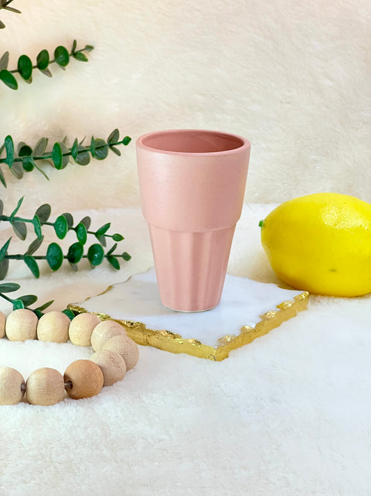 Pastel Pink Cutting Chai Cup - cozykutumbhstore