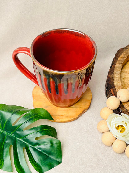 Elegant Red Happy Mug - cozykutumbhstore