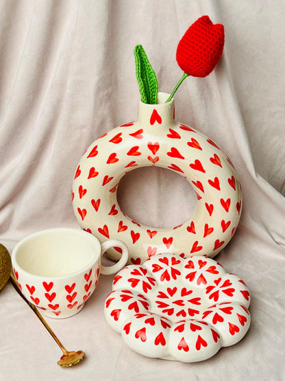 Dil Se Red Hearts Combo - cozykutumbhstore