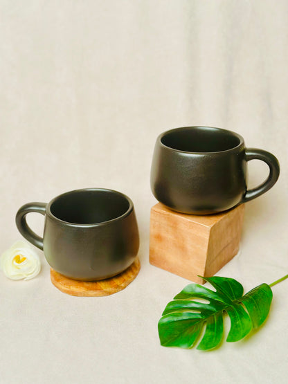 Black Beauty Cappuccino Mug - cozykutumbhstore