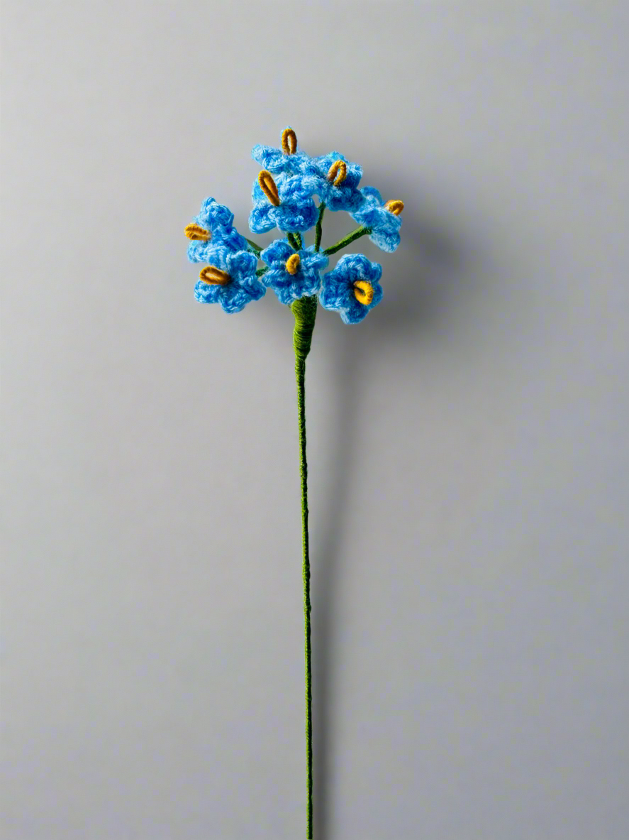 Crochet Forget-Me-Nots - cozykutumbhstore