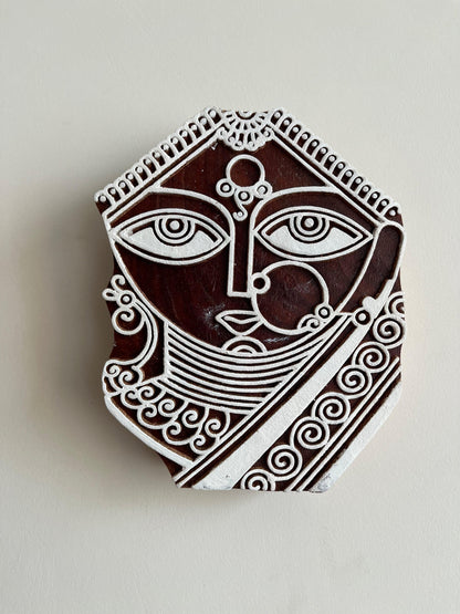 Hand-carved 'Madhubani Dulhan' Wall Décor - cozykutumbhstore